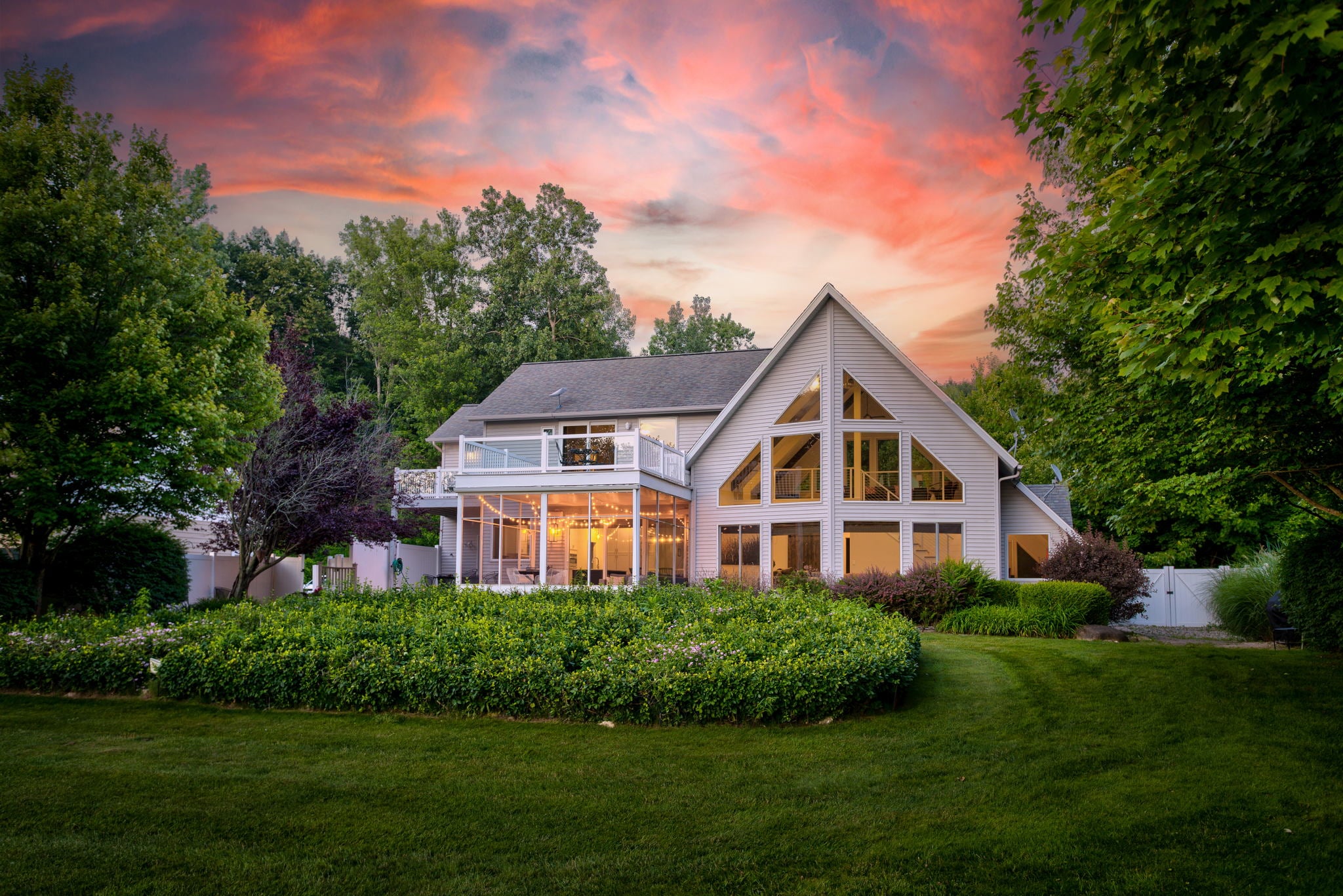 A Home Base property at dusk in the heartland